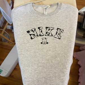 NIKE cow custom sweatshirt